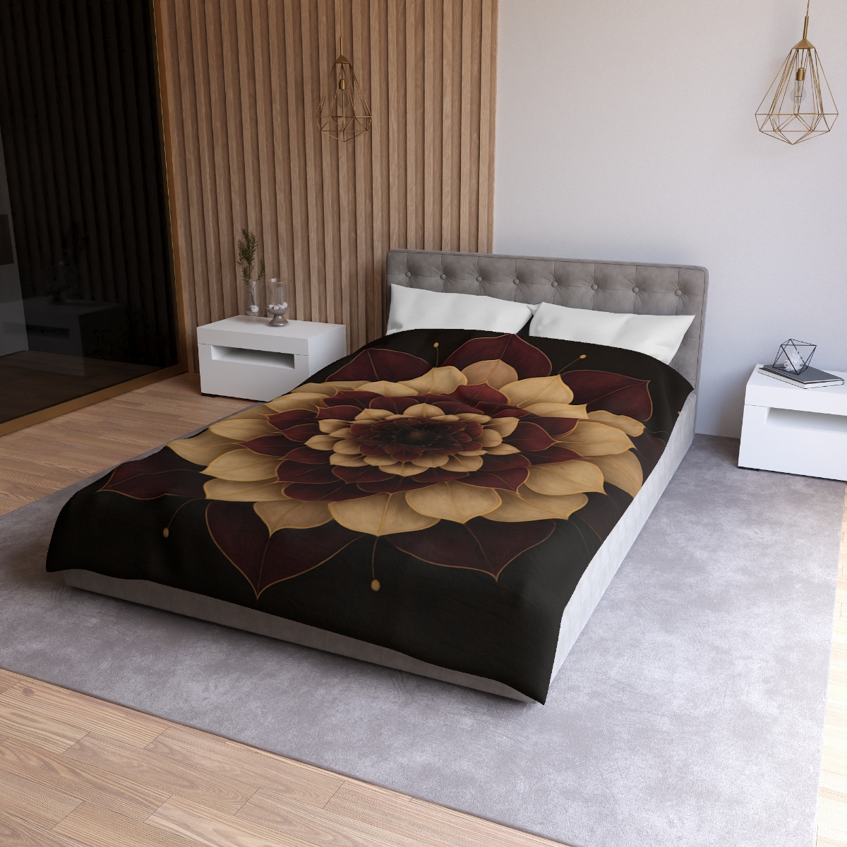 Petal Orbit Mandala stylish duvet covers