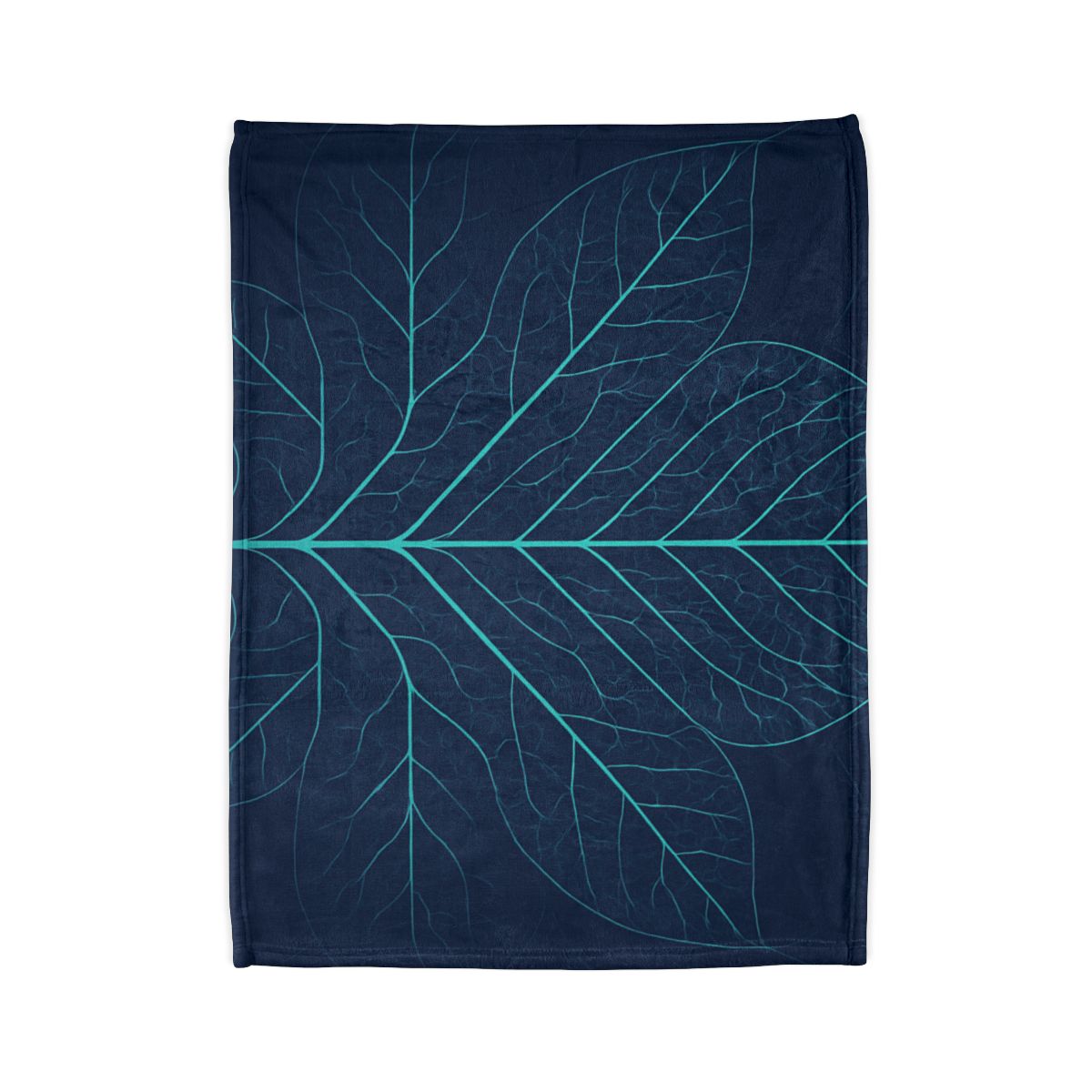 Leaf Vein Circuit Filigree designer printed blankets
