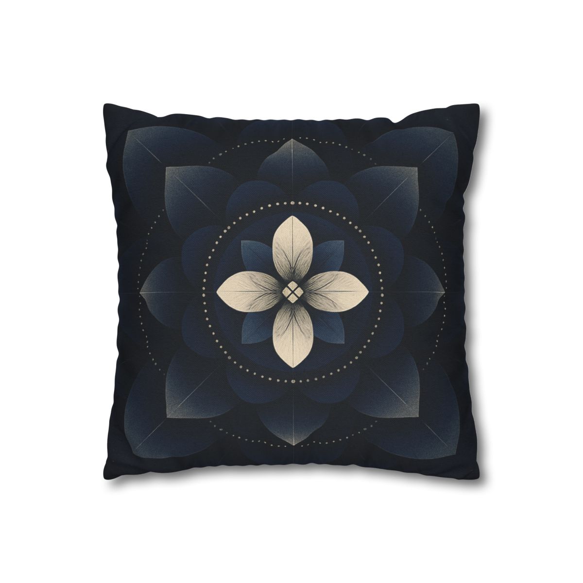 Petal Eclipse Mandala designer print pillow cases