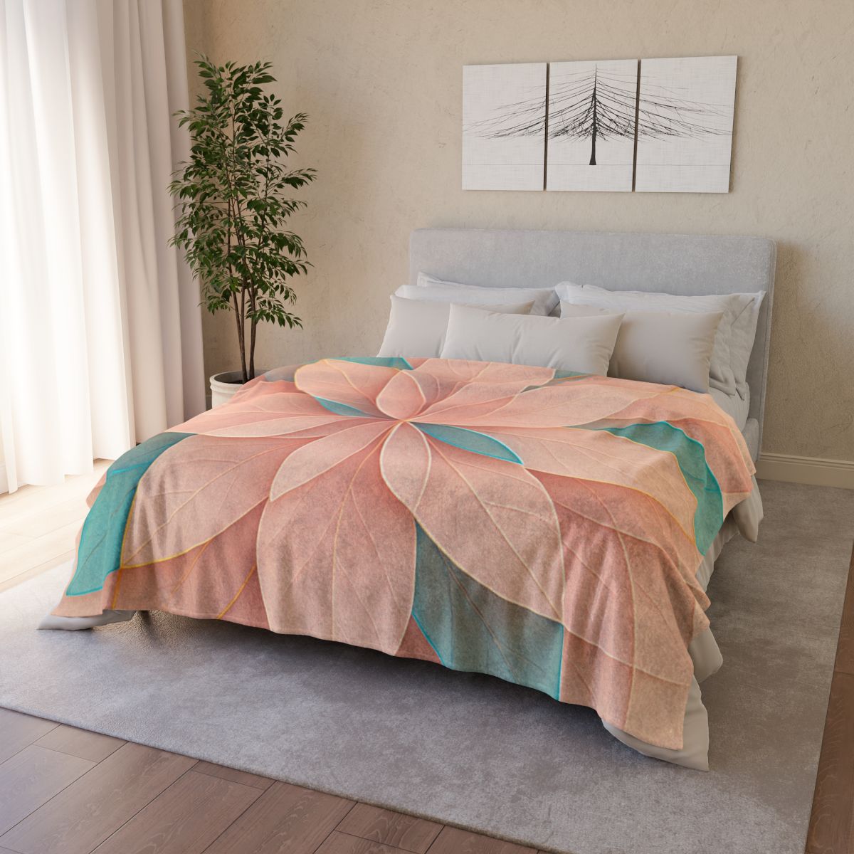 Petal Prism Overlap warm winter blankets