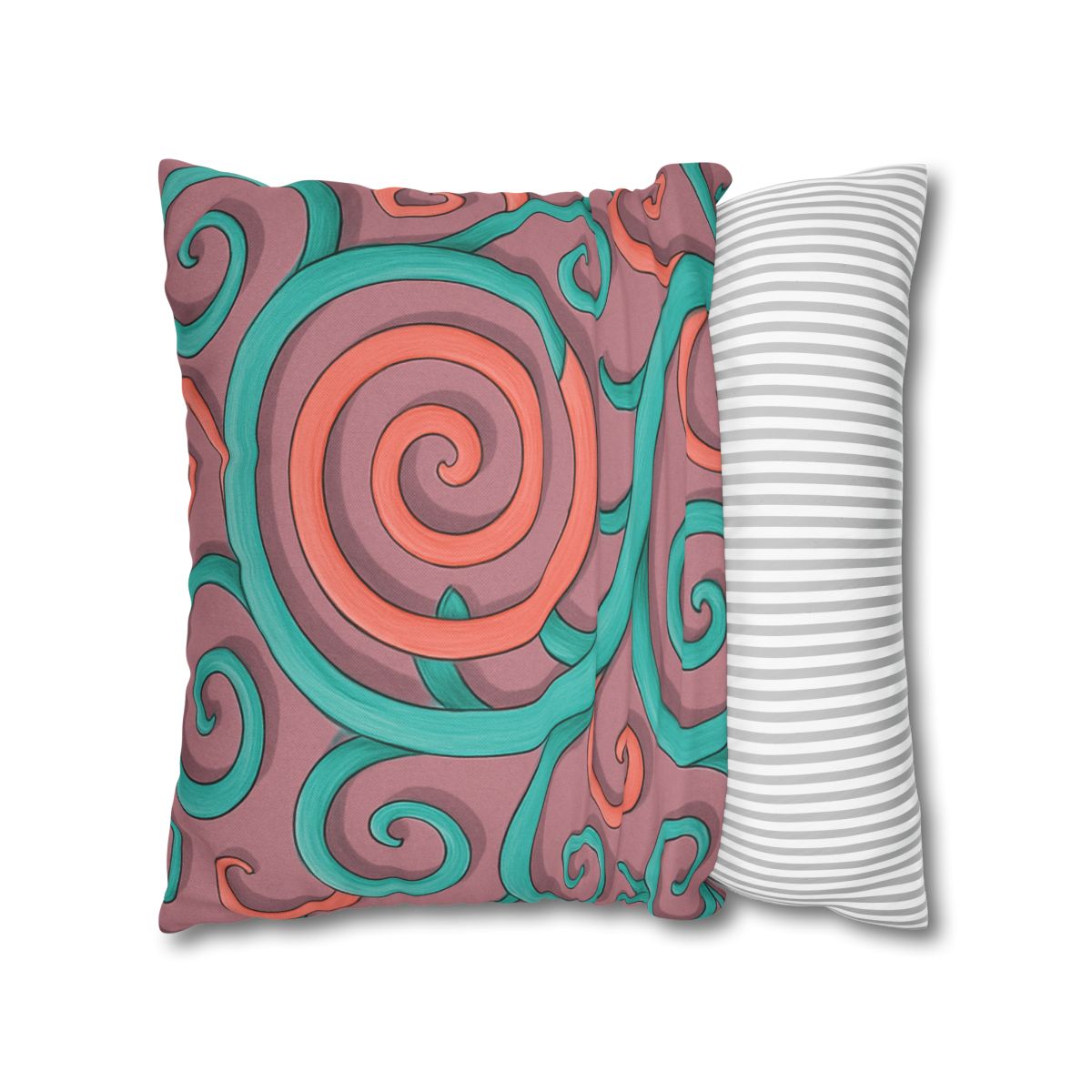Tendril Spiral Mosaic personalized pillow covers