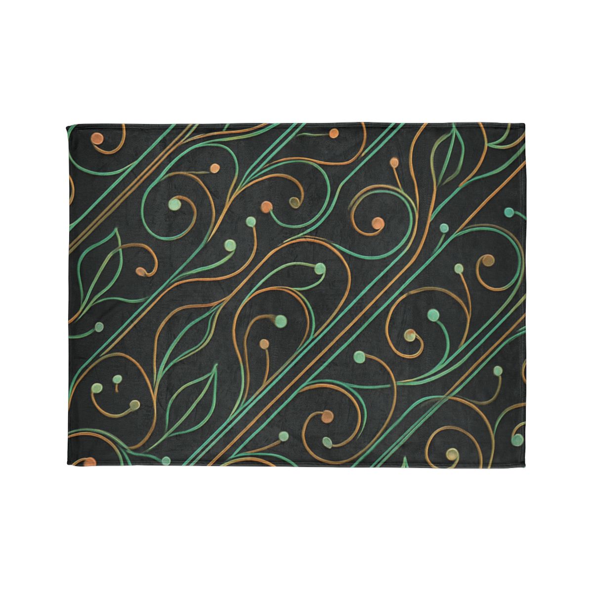 Vine Circuit Lattice soft fleece blankets