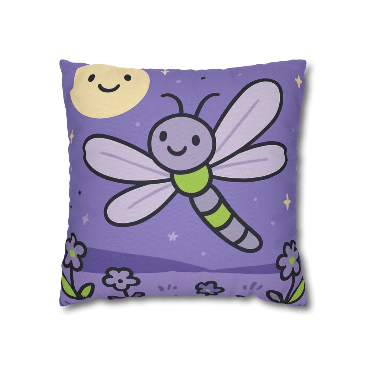Moonlight Meadow Dragonfly personalized pillow covers