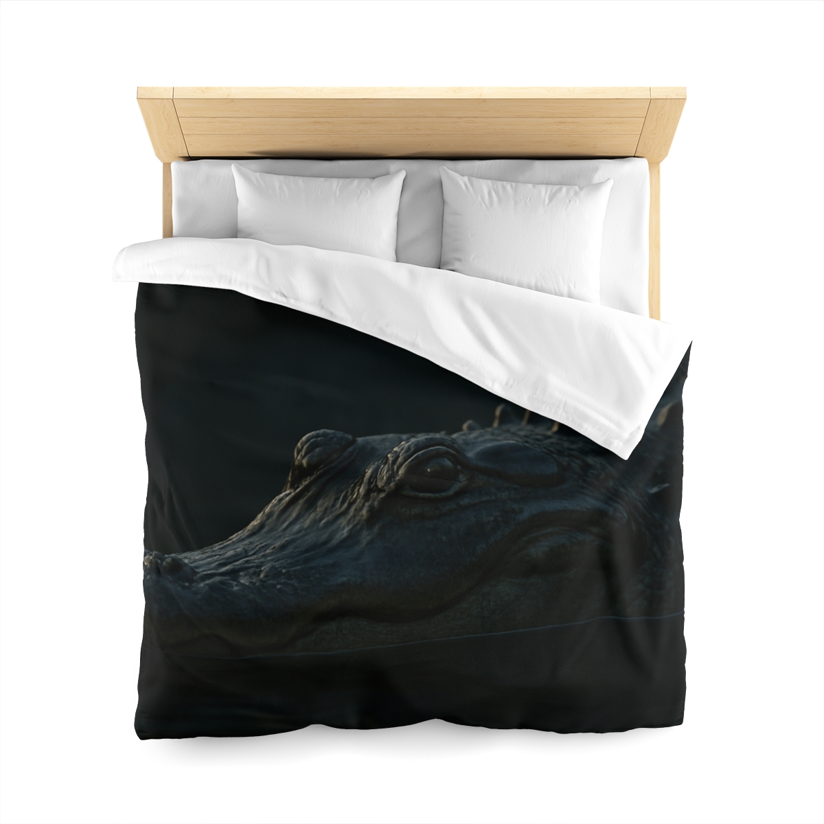 Moonlit Stillness American Alligator warm winter duvets