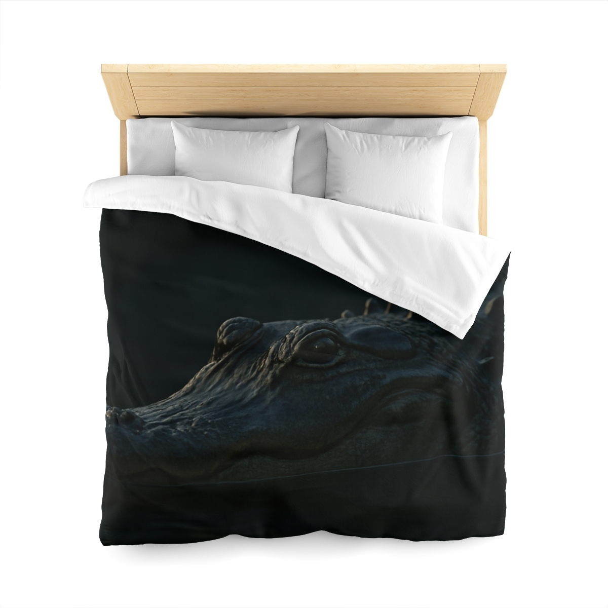 Moonlit Stillness American Alligator warm winter duvets
