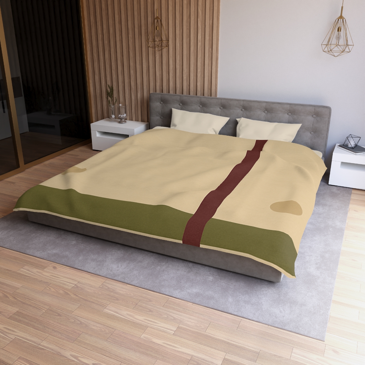 Low Horizon Bar And Tall Post personalized bedding duvets