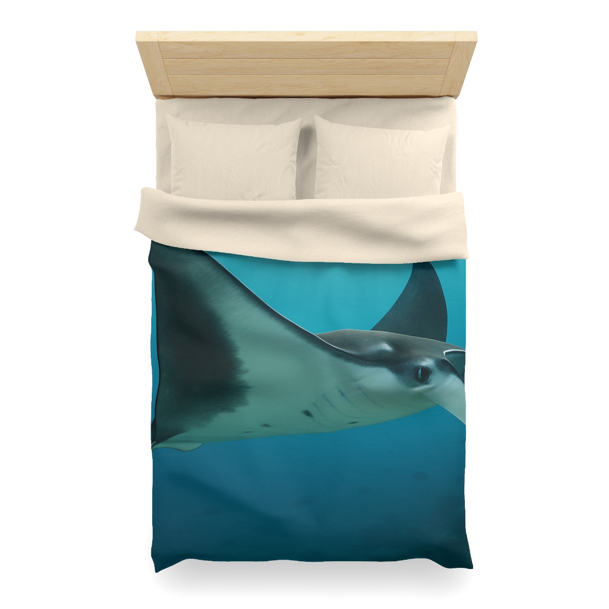 Tidal Wings Reef Manta Ray trendy bedroom duvets