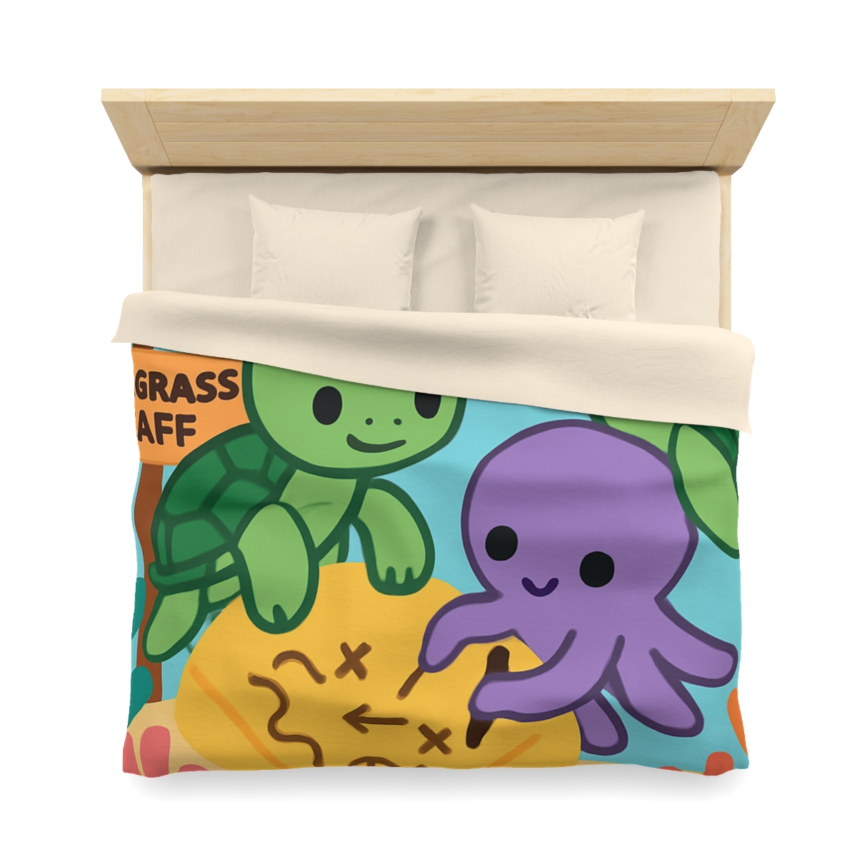 Coral Reef Map Makers trendy bedroom duvets