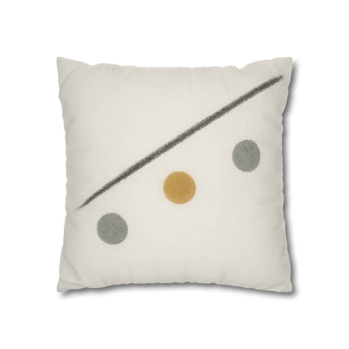 Diagonal Line And Triple Circles designer print pillow cases