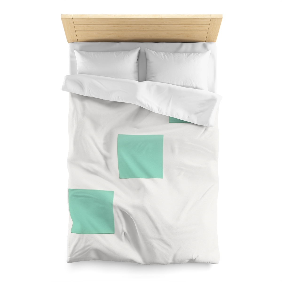 Offset Square Ladder Motif warm winter duvets