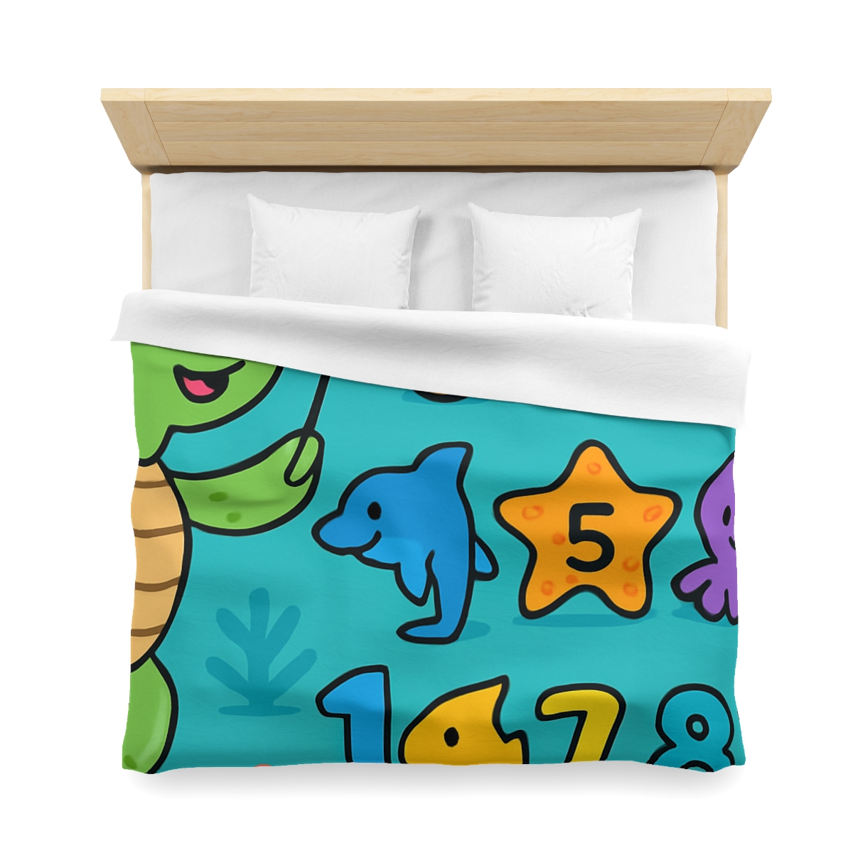 The Coral Reef Number Parade warm winter duvets