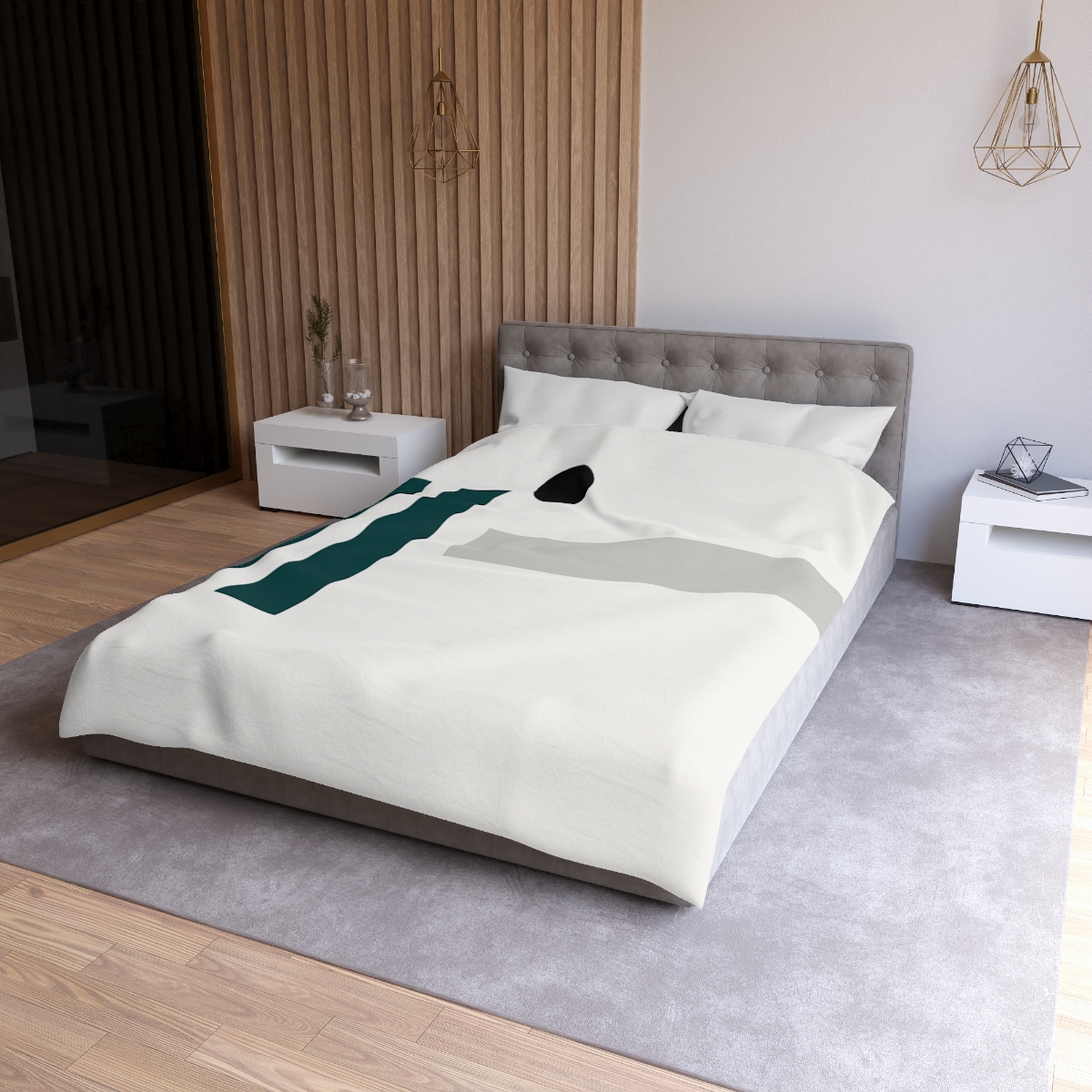 Silent Transit Rectangles personalized bedding duvets