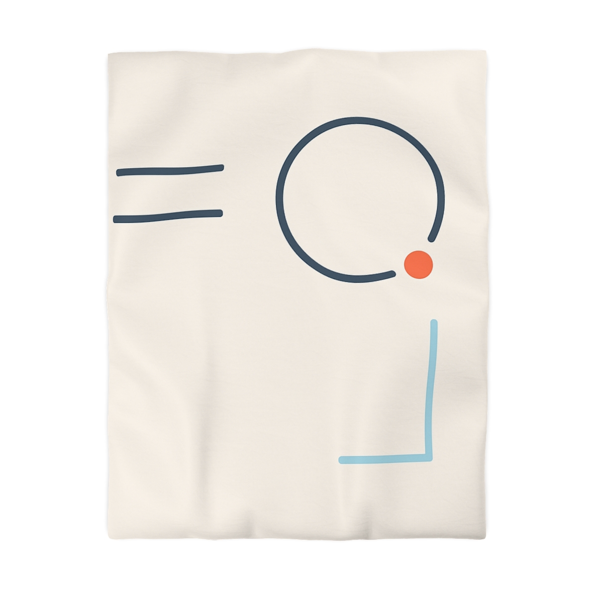 Quiet Orbit With Offset Bars custom duvets