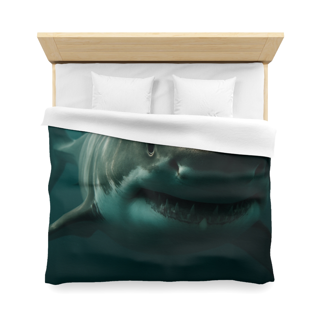Silent Hunter Great White Shark personalized bedding duvets