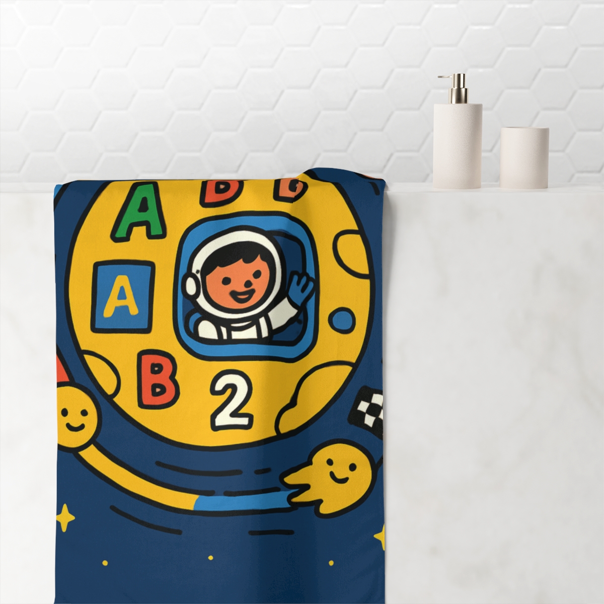 Comet Race Around The Classroom Planet comfortable face towels