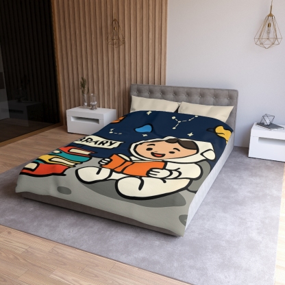 Galaxy Library On The Moon unique patterned duvets