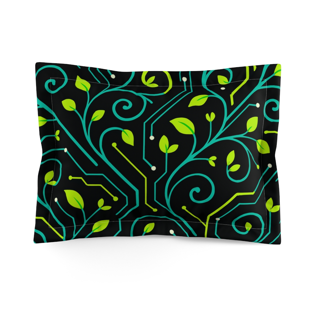 Vine Curl Circuitry unique shape pillows