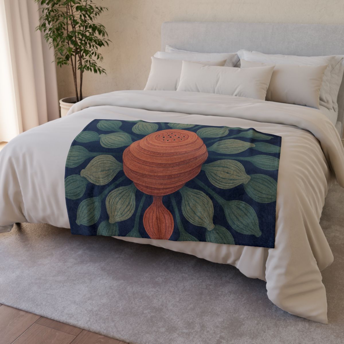Spiral Seed Pod Halo custom blankets
