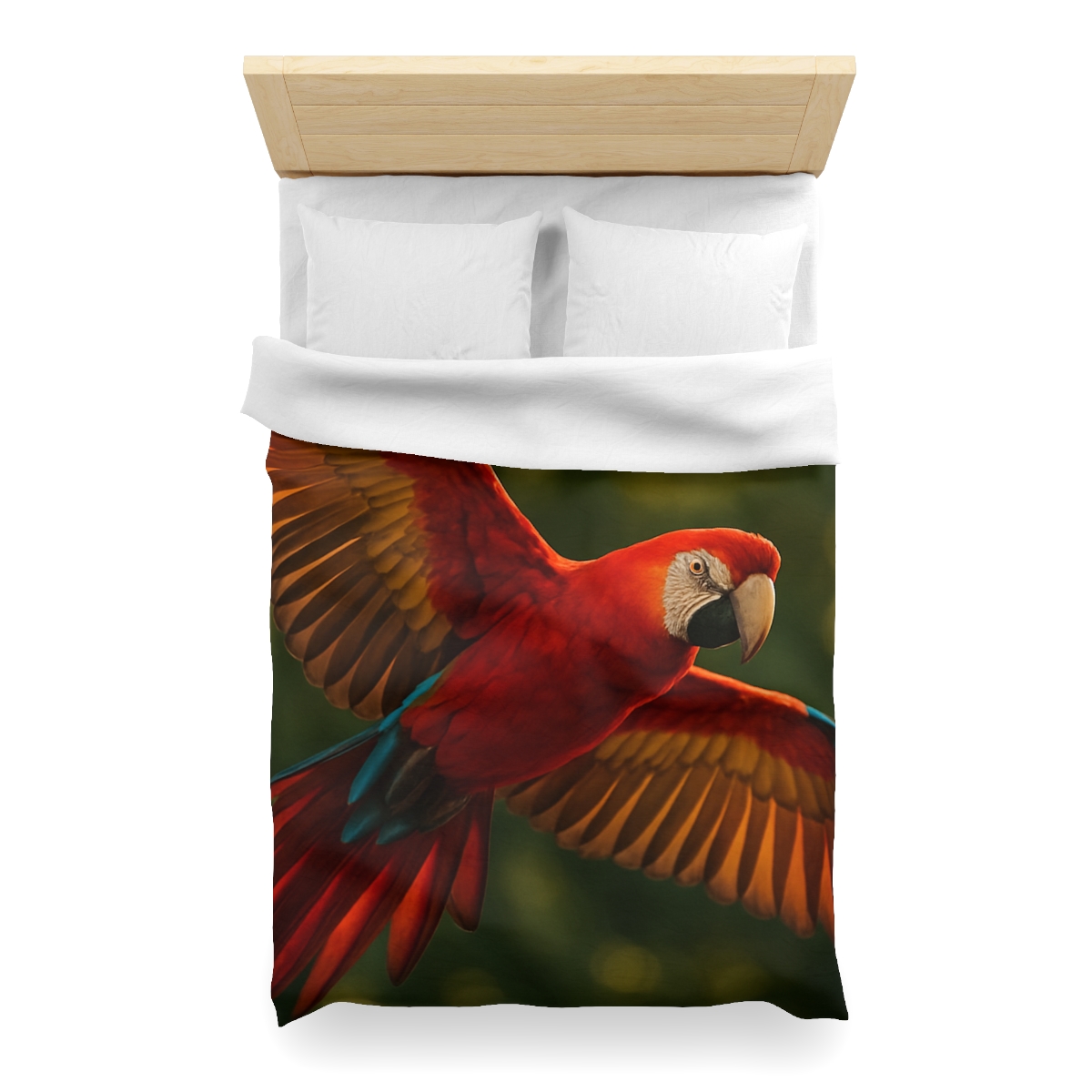 Scarlet Macaw Ember Flight trendy bedroom duvets