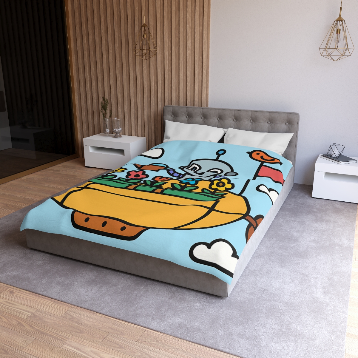 Sky Garden On A Friendly Airship trendy bedroom duvets