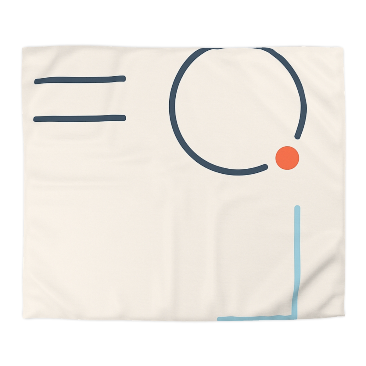 Quiet Orbit With Offset Bars custom duvets