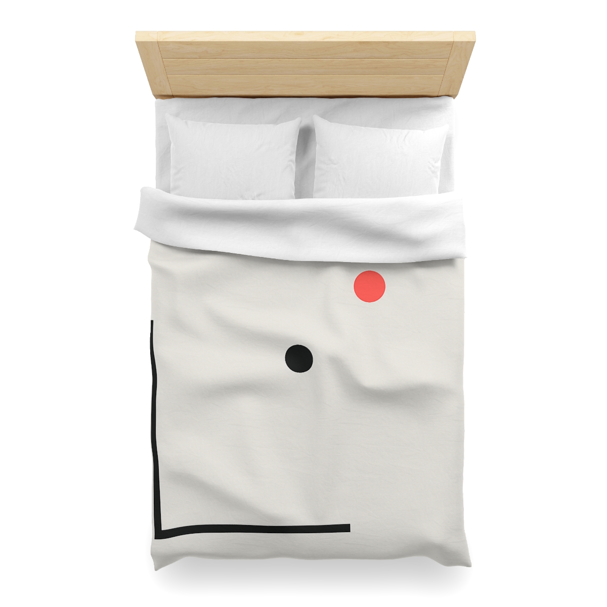 Nested Corner Frames With Two Dots trendy bedroom duvets