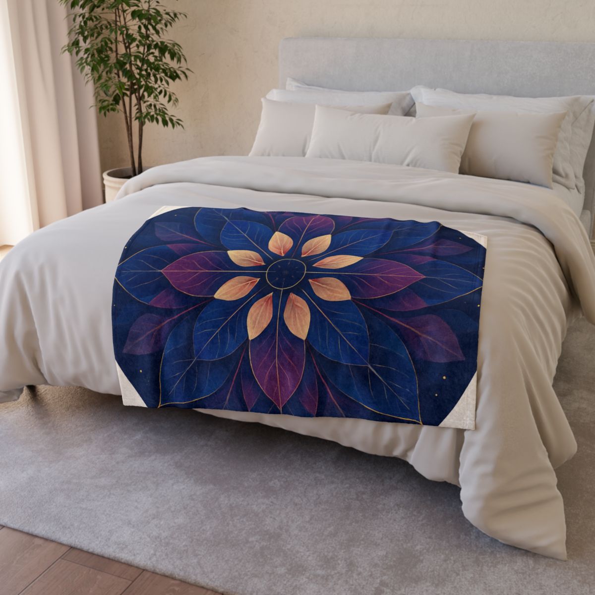 Petal Prism Mandala warm winter blankets
