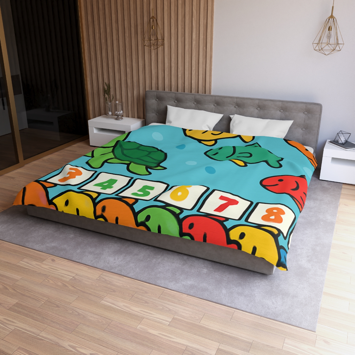 Coral Reef Number Parade warm winter duvets