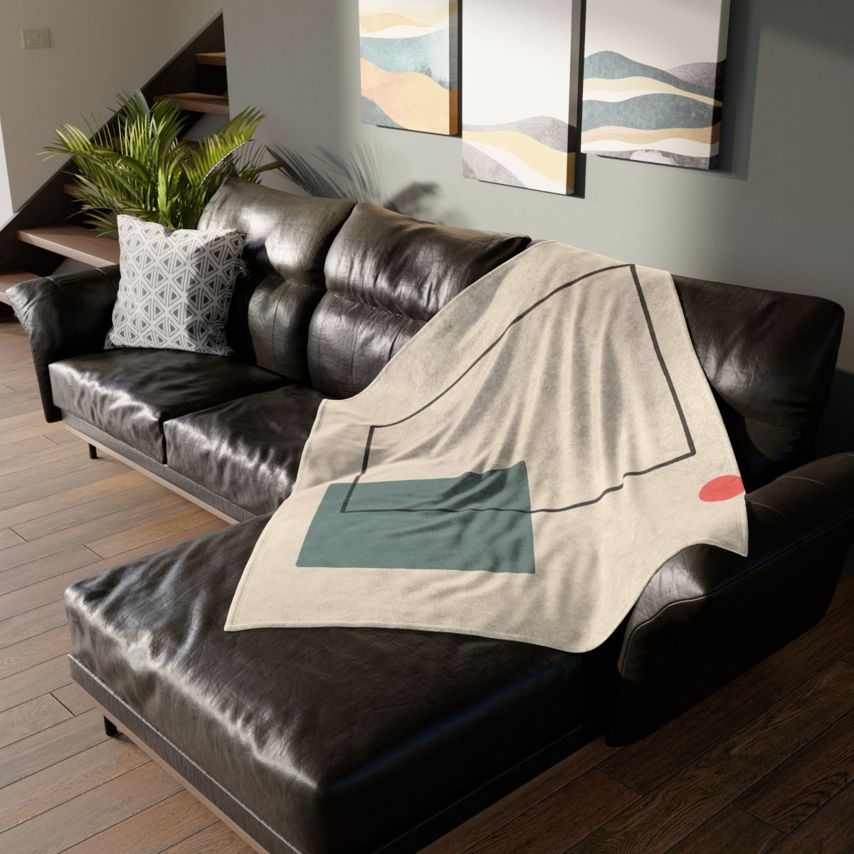 Open Frame With Quiet Spill stylish throw blankets
