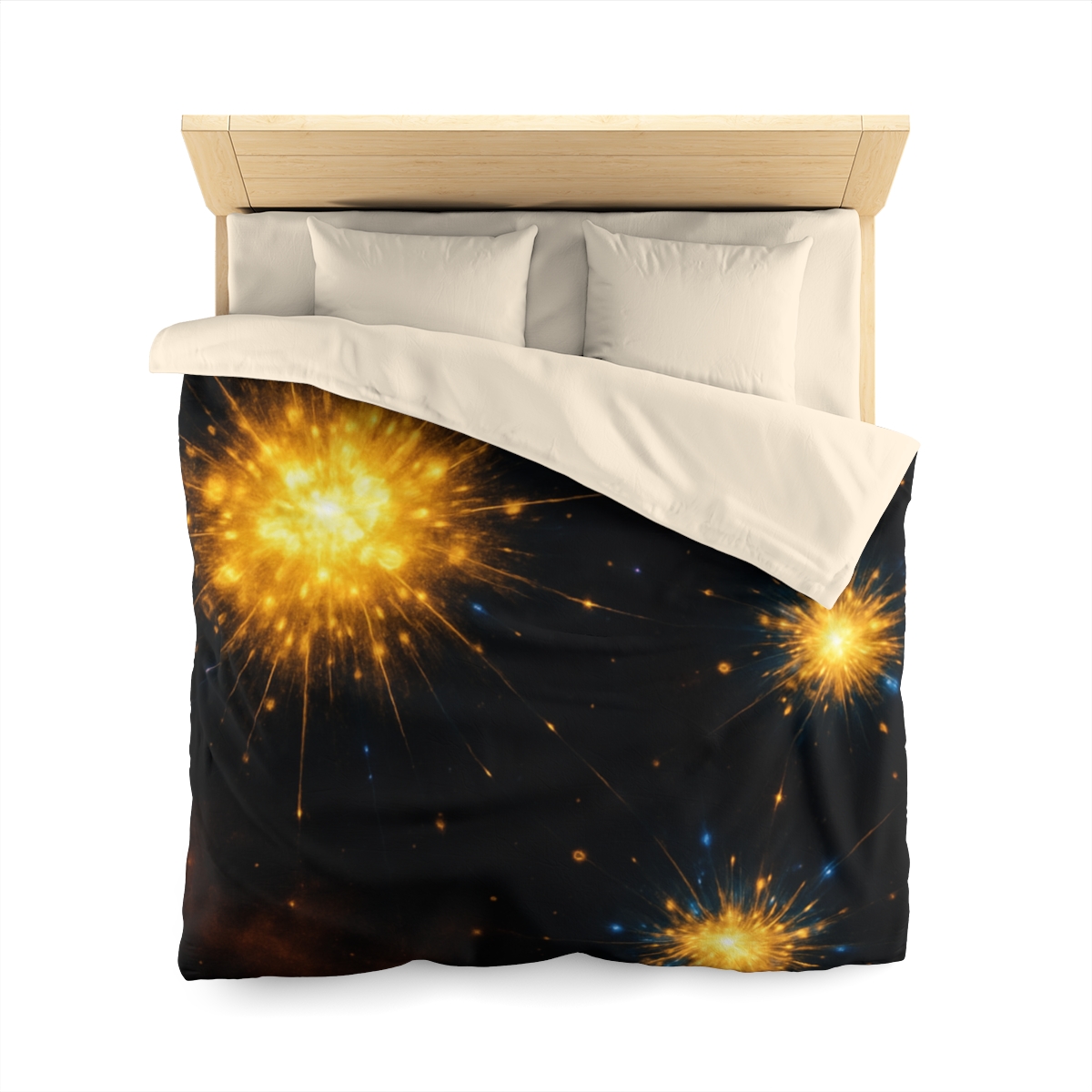 Photon Burst Constellation designer printed duvets
