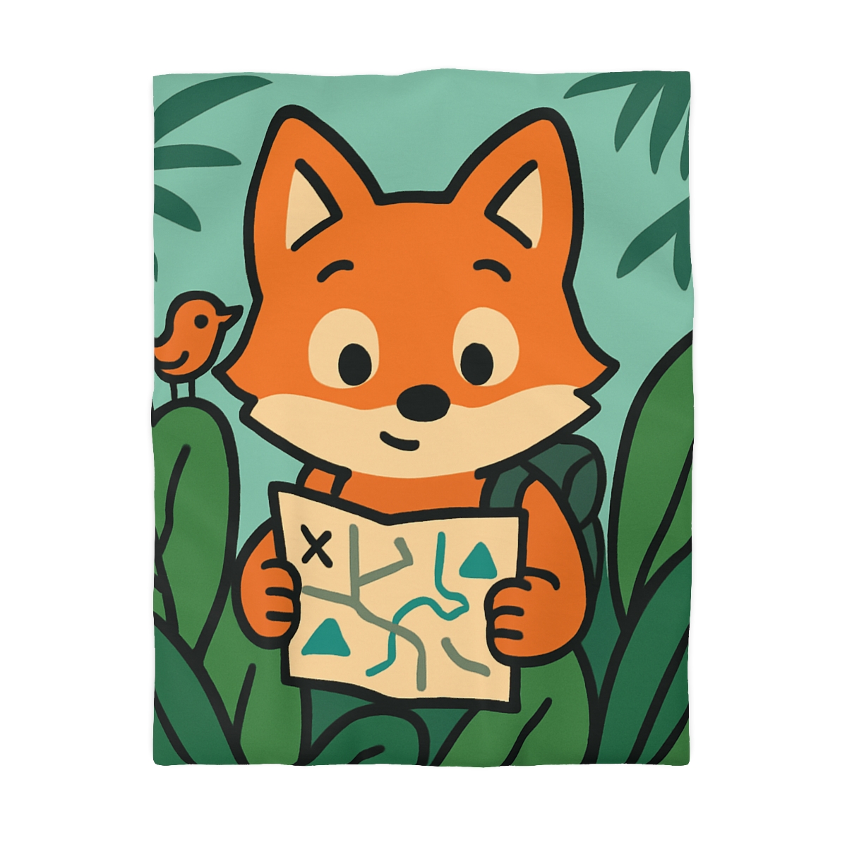 Jungle Explorer Fox custom duvets