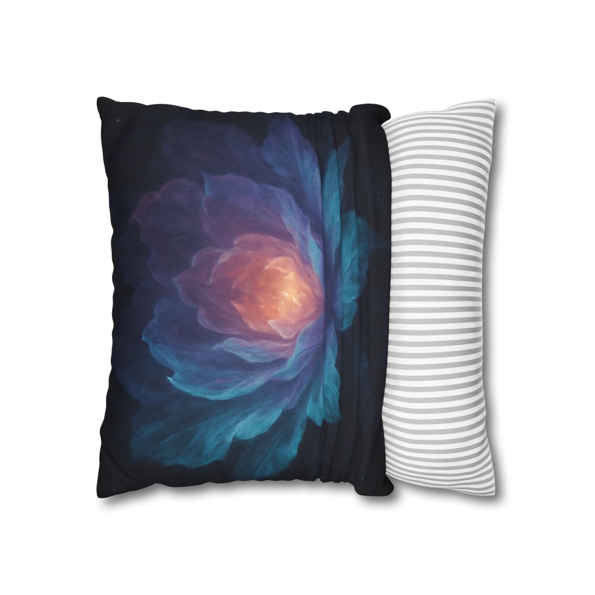 Prismatic Void Bloom comfortable bedding pillow covers