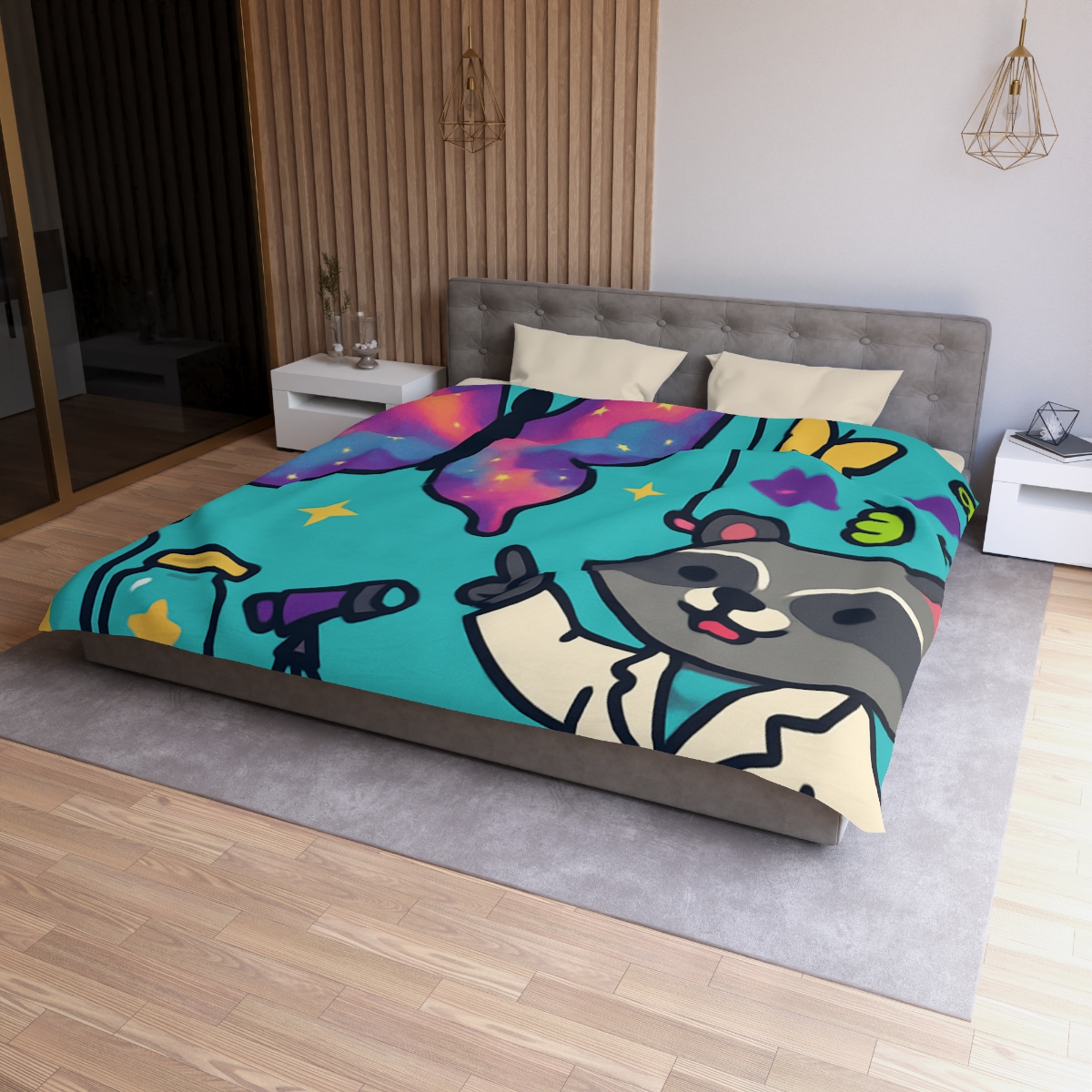 Nebula Garden Butterflies Lab stylish duvet covers