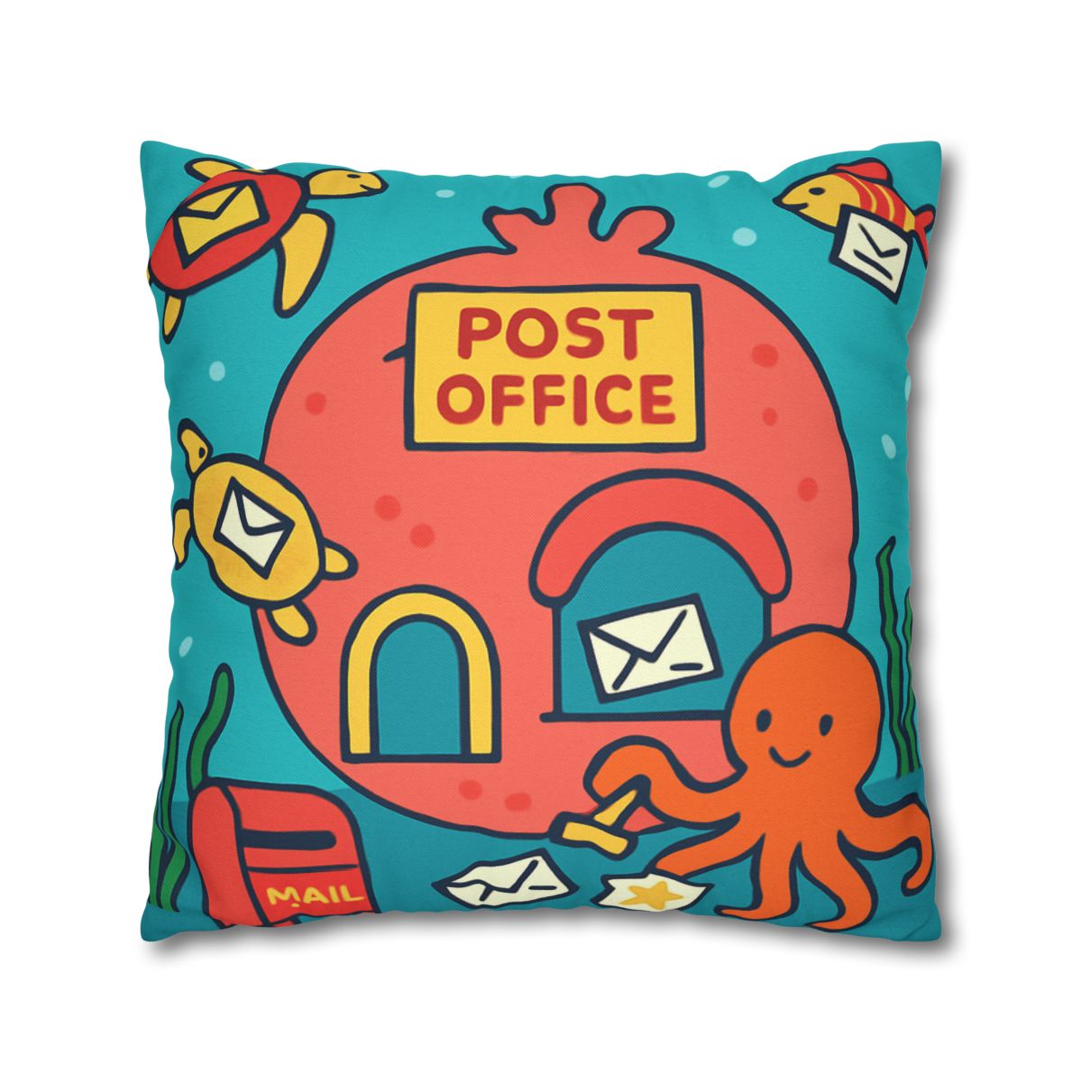 Coral Reef Planet Post Office custom pillow cases