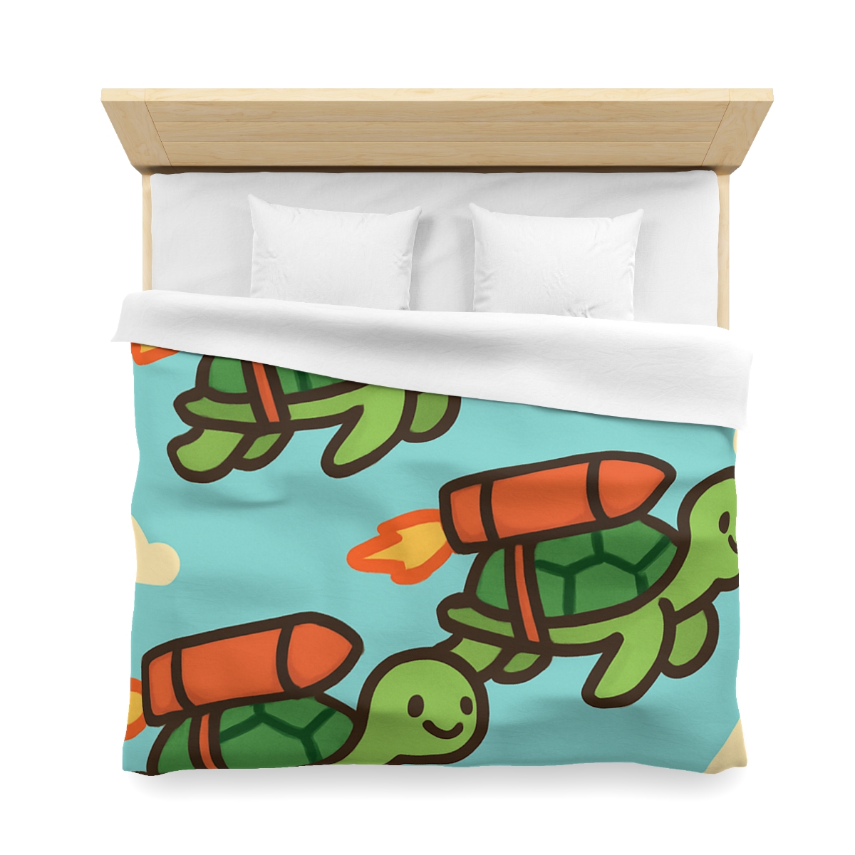 Rocket Powered Turtles soft comforter duvets