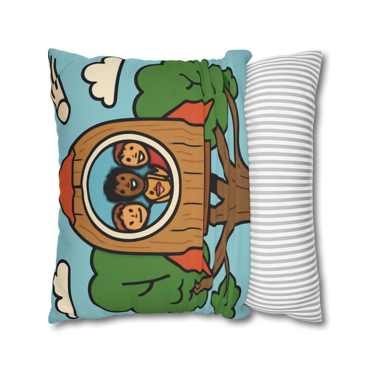 Time Traveling Treehouse Rocket stylish decorative pillowcases