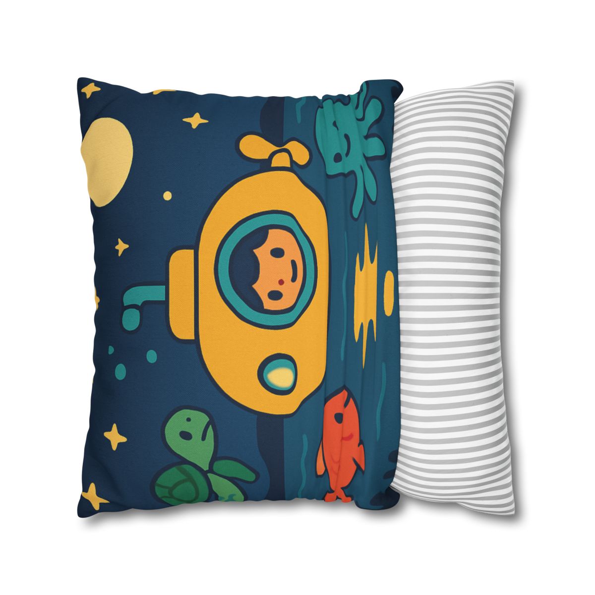 Starry Ocean Explorers soft cotton pillow cases