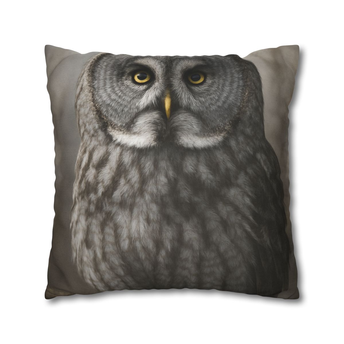 Frost Note Great Gray Owl personalized pillow covers