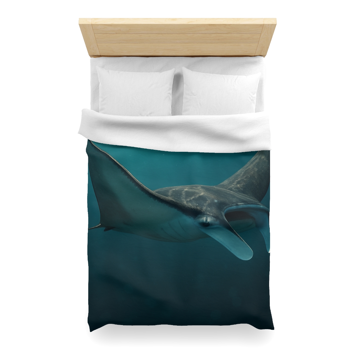 Starlit Drift Manta Ray custom duvets