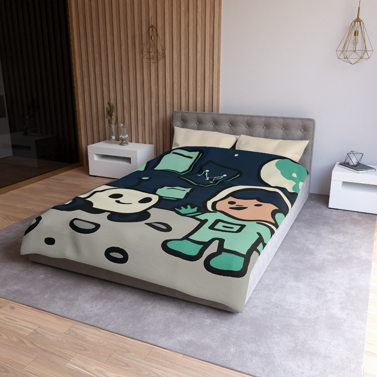 The Moonlit Library Rover warm winter duvets