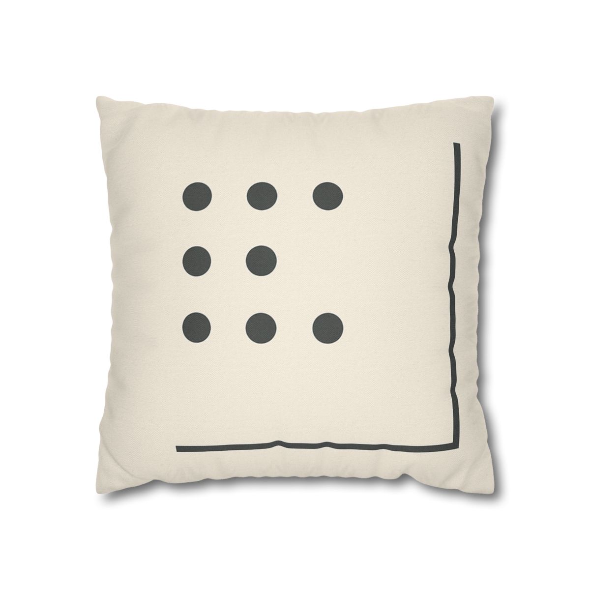Sparse Dot Grid With Broken Frame trendy patterned pillow cases