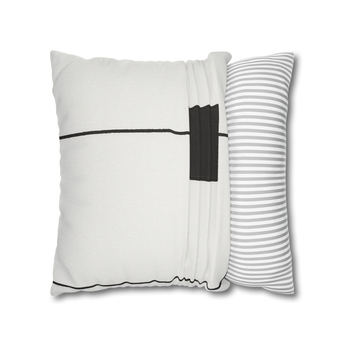 Offset Frame And Inner Square Pause trendy patterned pillow cases
