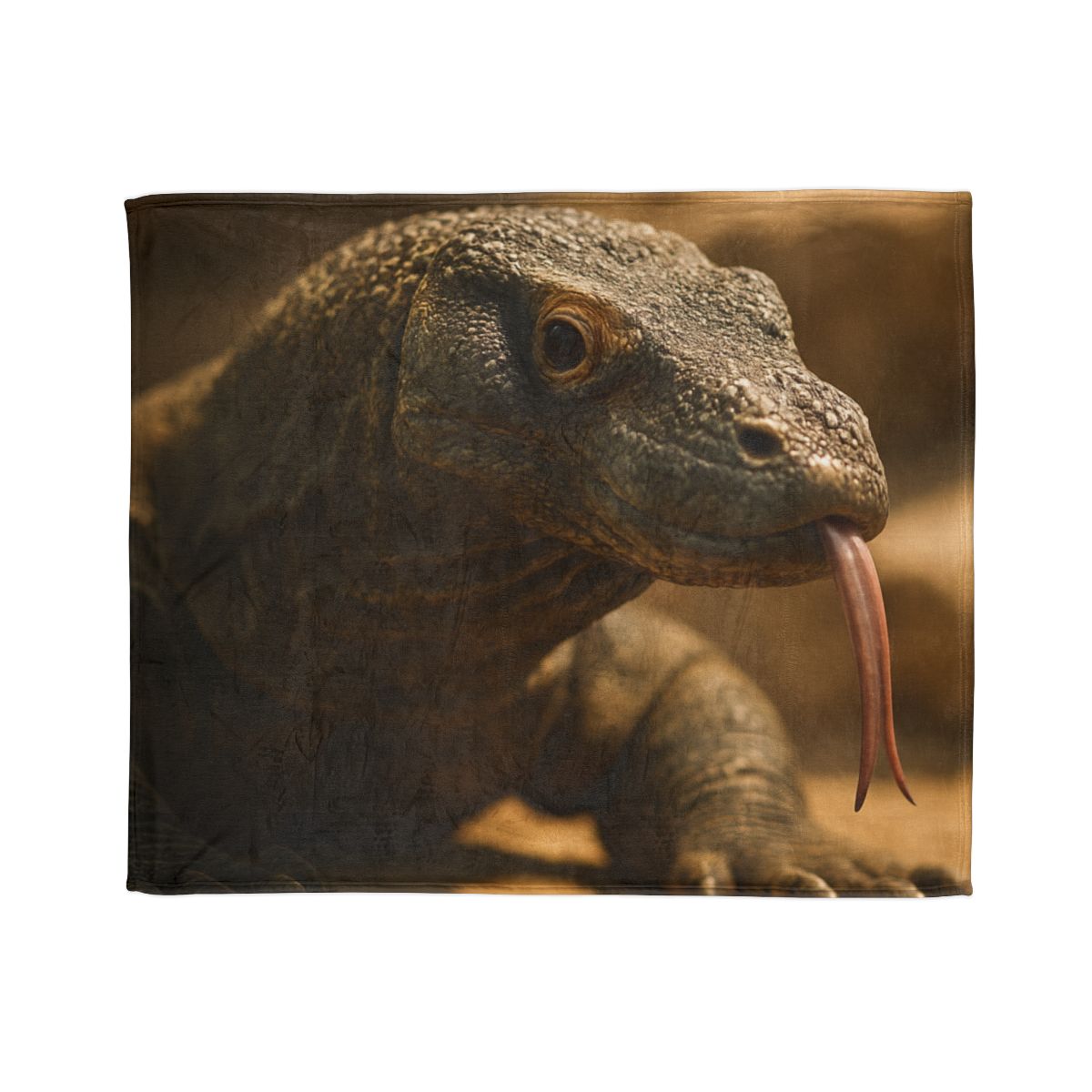Ancient Sentinel Komodo Dragon custom blankets