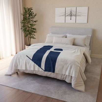 Quiet Triad With Split Column designer printed blankets