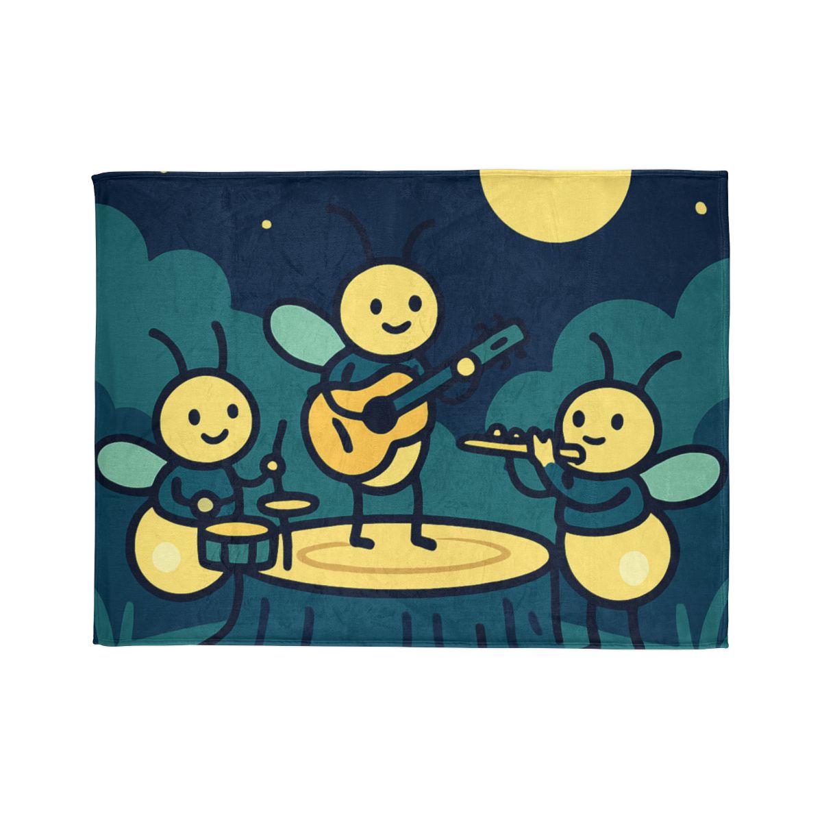 Moonlight Music Of The Firefly Band decorative home blankets
