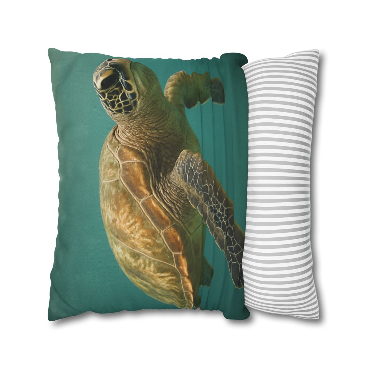 Amber Stillness Green Sea Turtle trendy patterned pillow cases