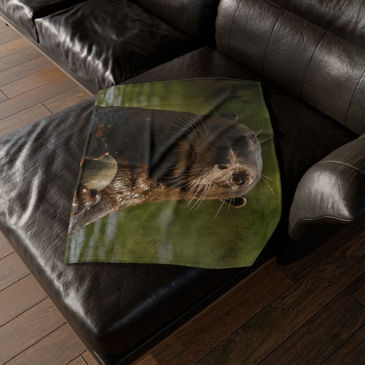 River Drift Giant Otter trendy patterned blankets