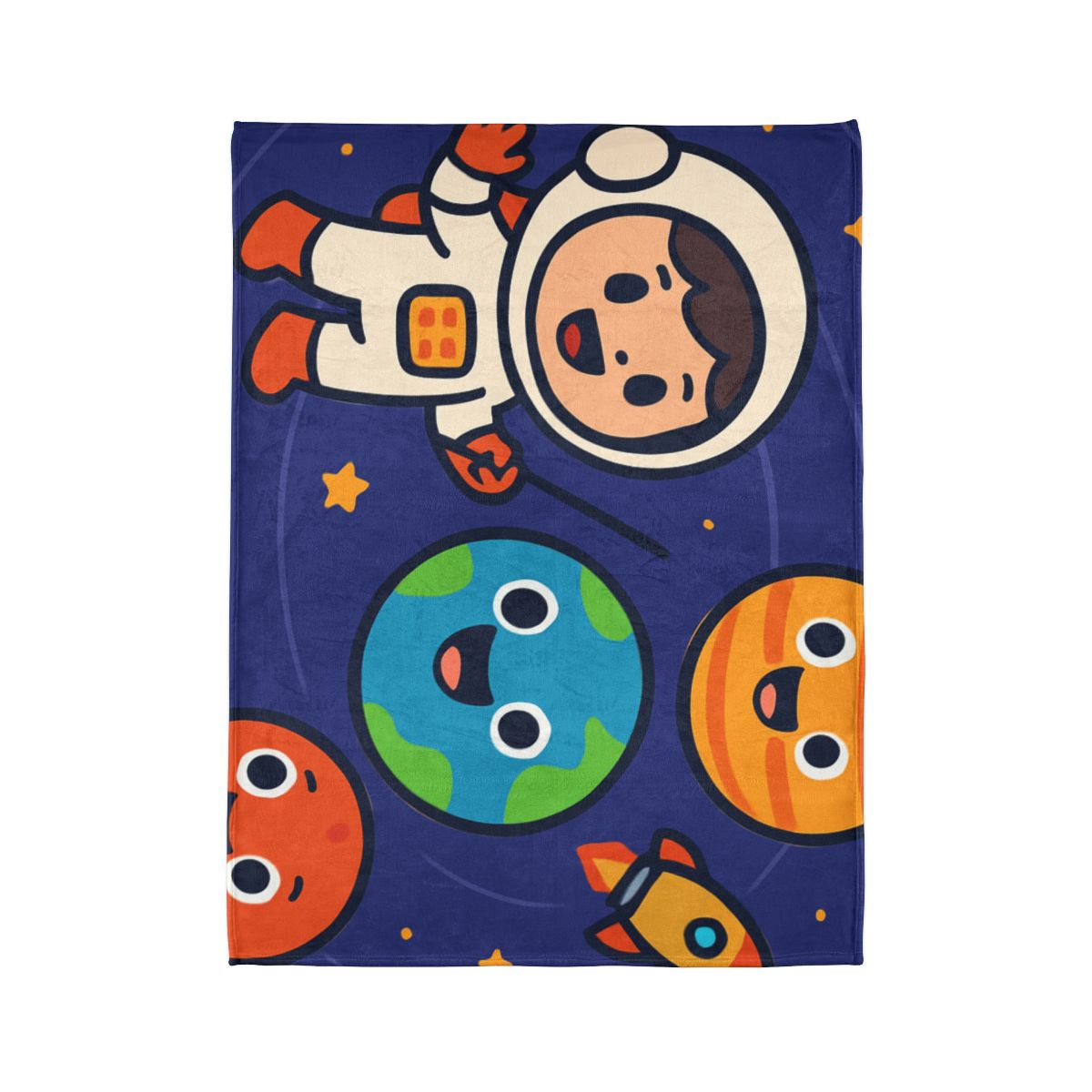 Galaxy School Of Friendly Planets soft fleece blankets
