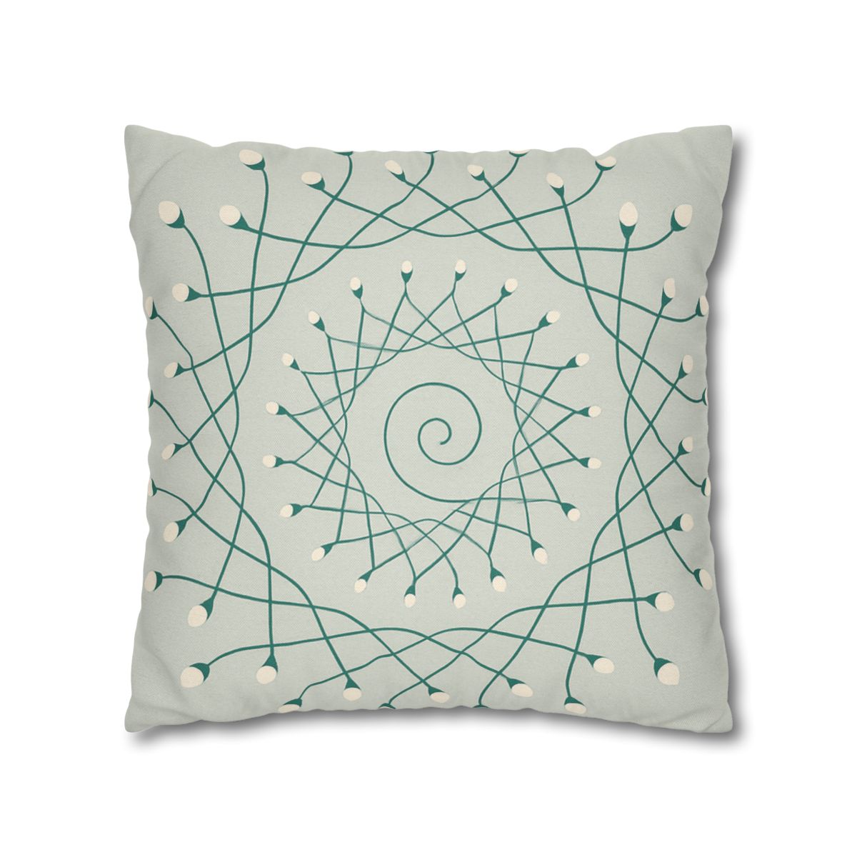 Spiral Sprout Lattice custom pillow cases