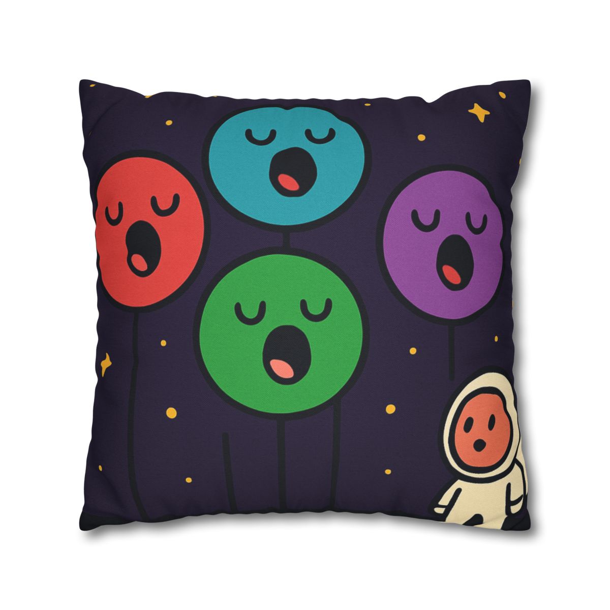 Galaxy Garden Of Singing Planets designer print pillow cases